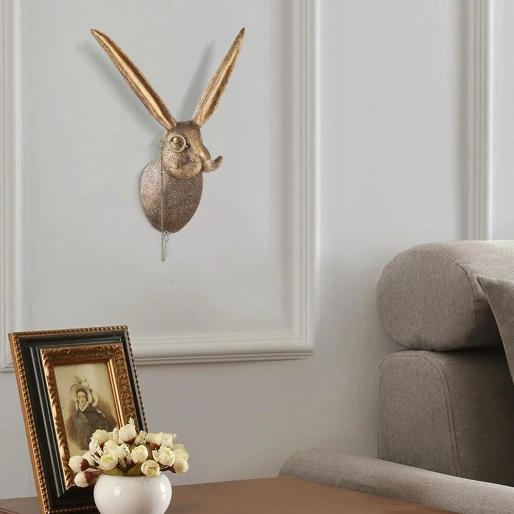 Rabbit Head Wall Décor – Modern Statement Art